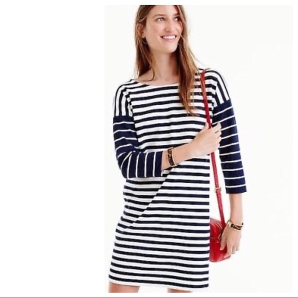 J. Crew Dresses & Skirts - J Crew Nautical Stripe Ponte Mini Dress sz S